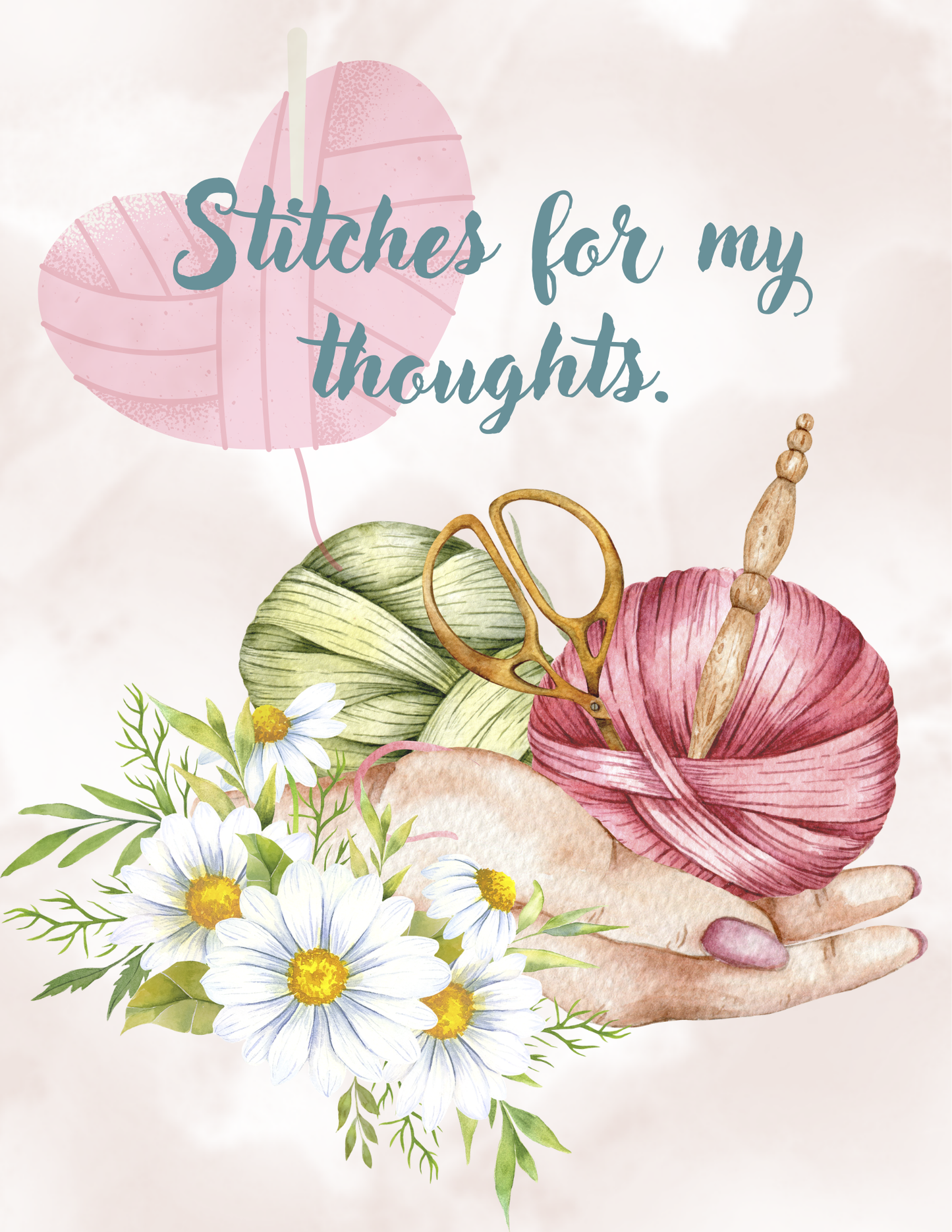 Crochet Patience & SSDI Support Wall Art (Set of 10)