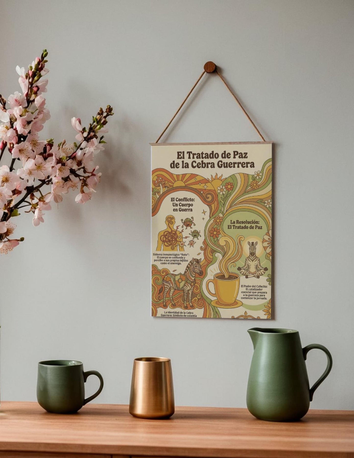 Latina-Owned: Cebra Guerrera Infografias, Chronic Illness, Autoimmune Support, Latin Coffee Ritual (Digital Download)