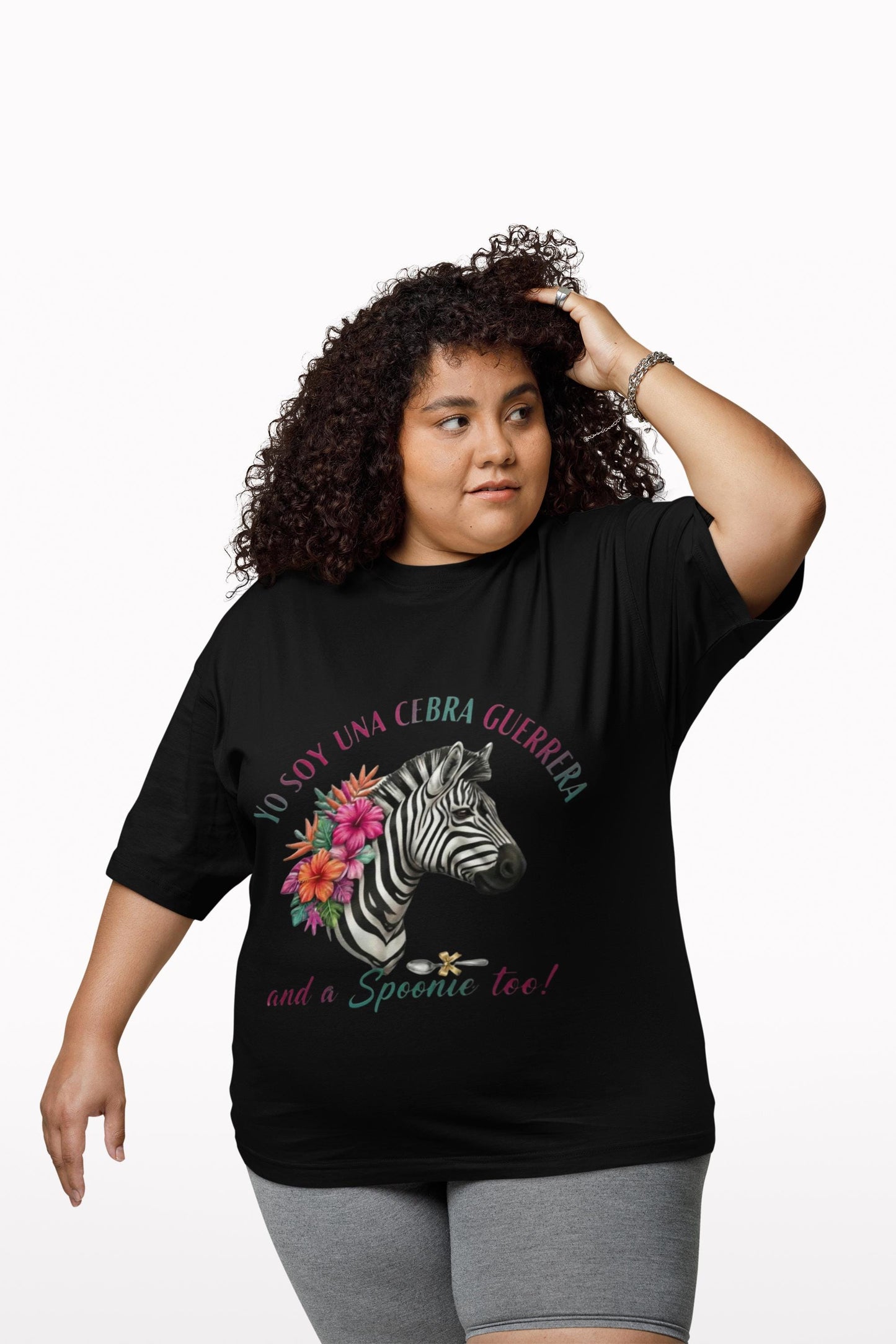 Latina-Owned: Cebra Guerrera - Spanglish - Chronic Illness - Rare Disease TShirt – Spoonie Tee