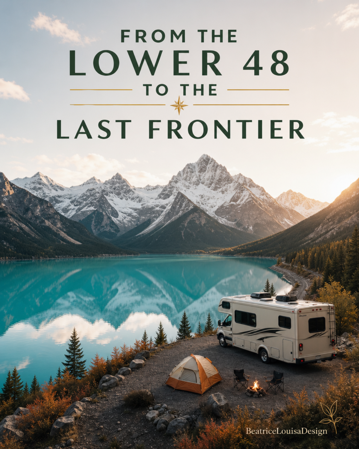 RV Trip Planner Bundle, Alaska Highway ALCAN Route, Budget Tracker Google Sheets, Campsite Log, Route Planner