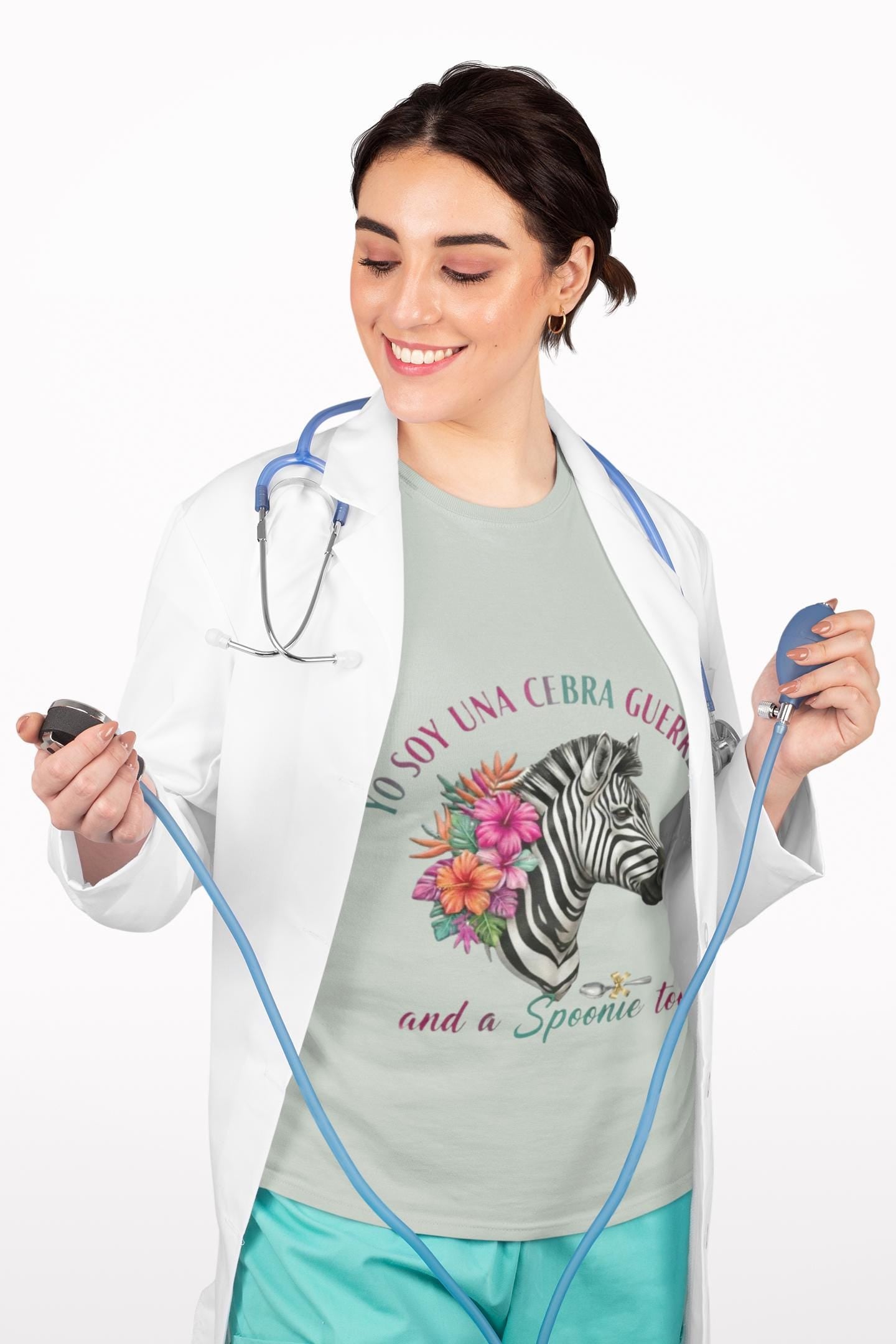 Latina-Owned: Cebra Guerrera - Spanglish - Chronic Illness - Rare Disease TShirt – Spoonie Tee
