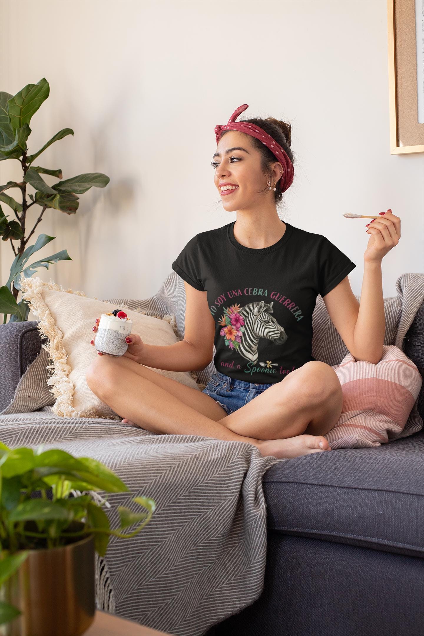 Latina-Owned: Cebra Guerrera - Spanglish - Chronic Illness - Rare Disease TShirt – Spoonie Tee