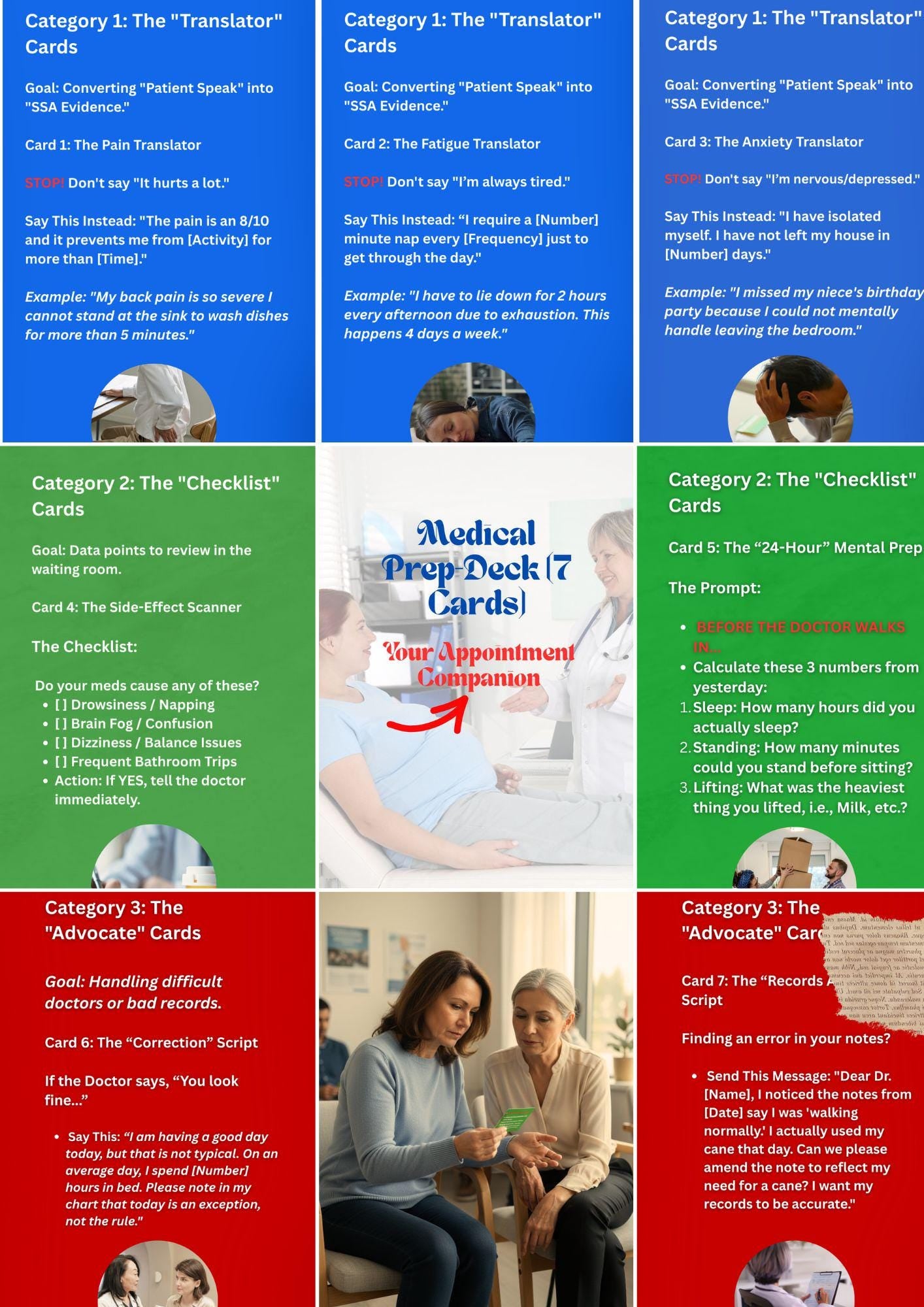 Medical Prep-Deck / Appointment Companion **DIGITAL DOWNLOAD VERSION**