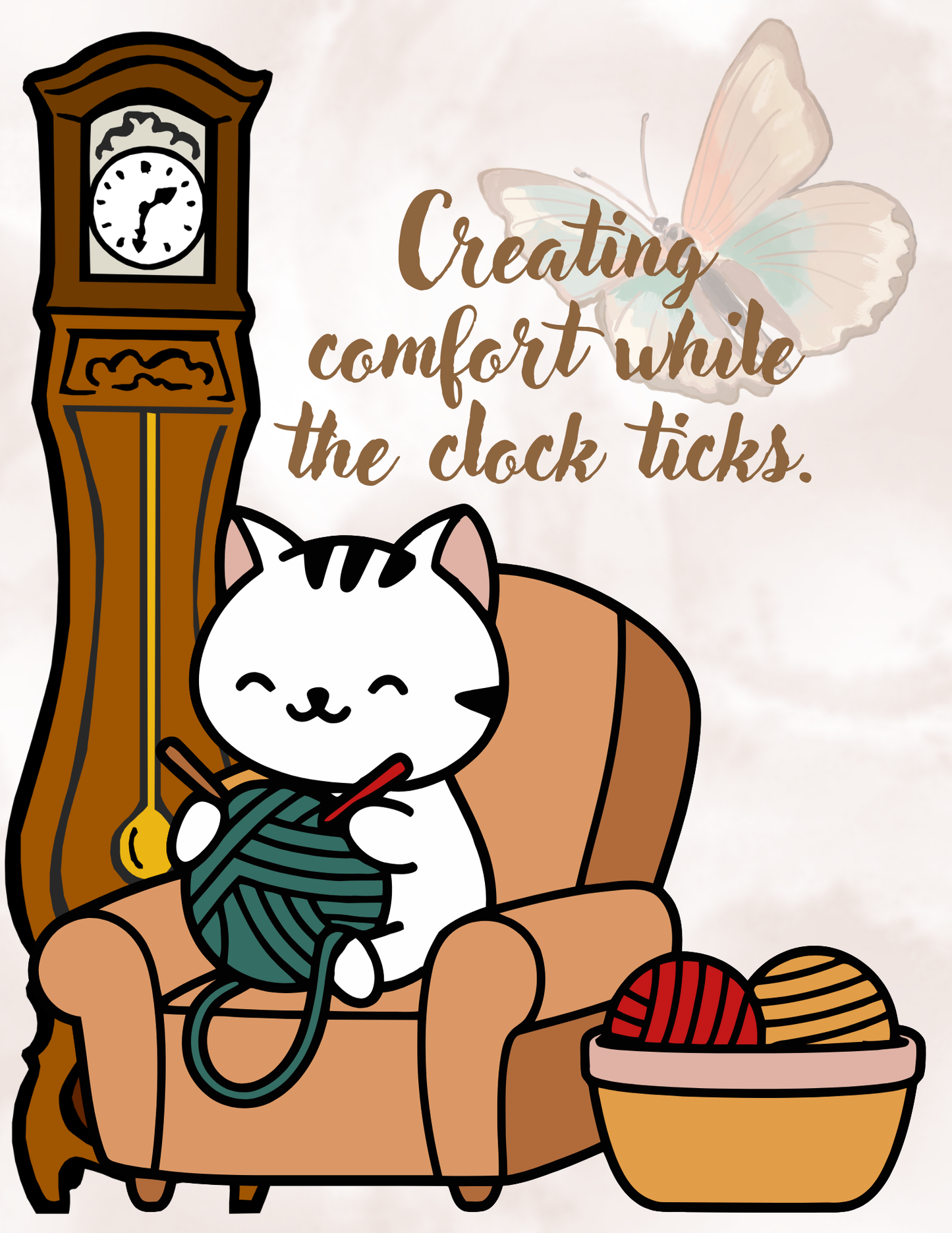 Crochet Patience & SSDI Support Wall Art (Set of 10)
