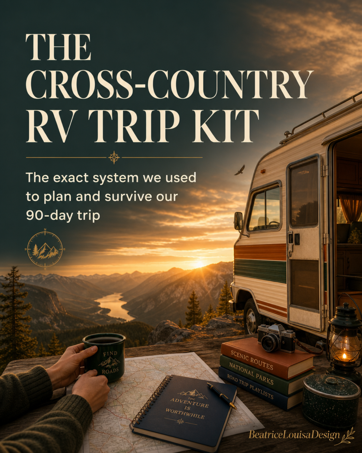 RV Trip Planner Bundle, Alaska Highway ALCAN Route, Budget Tracker Google Sheets, Campsite Log, Route Planner