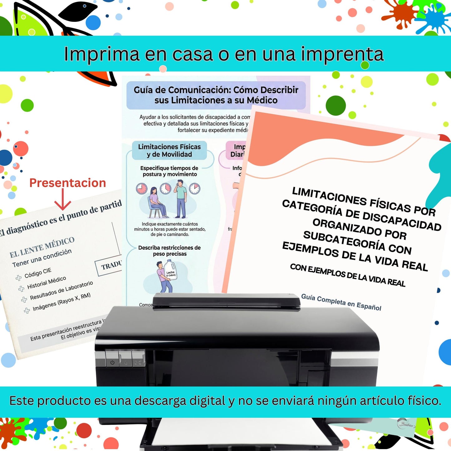 Guía de Limitaciones Físicas | Seguro Social, Ejemplos (Documento PDF en Español)