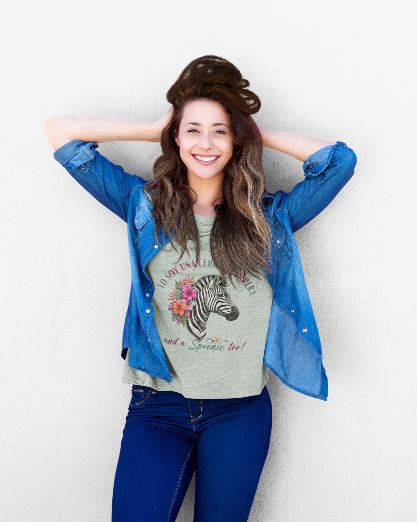 Latina-Owned: Cebra Guerrera - Spanglish - Chronic Illness - Rare Disease TShirt – Spoonie Tee
