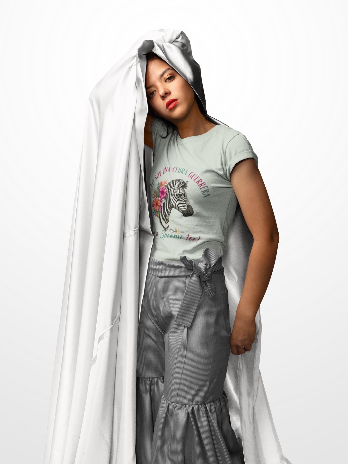 Latina-Owned: Cebra Guerrera - Spanglish - Chronic Illness - Rare Disease TShirt – Spoonie Tee