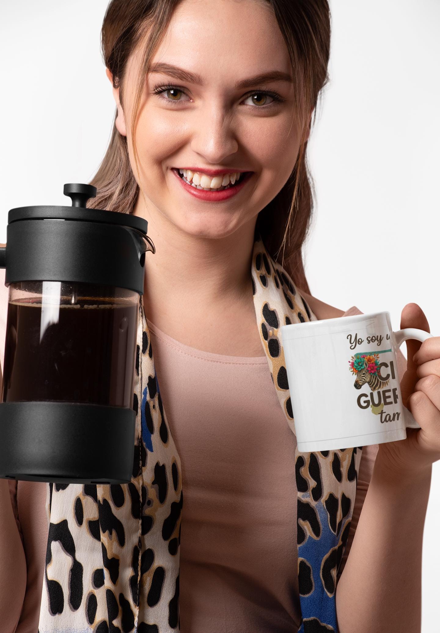 Latina-Owned: Cebra Guerrera / Spanglish / Chronic Illness Quote Mug | Ceramic Coffee Cup