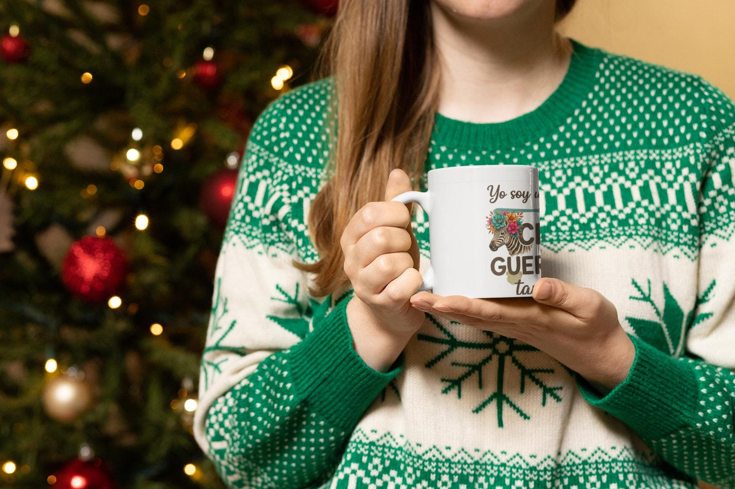 Latina-Owned: Cebra Guerrera / Spanglish / Chronic Illness Quote Mug | Ceramic Coffee Cup