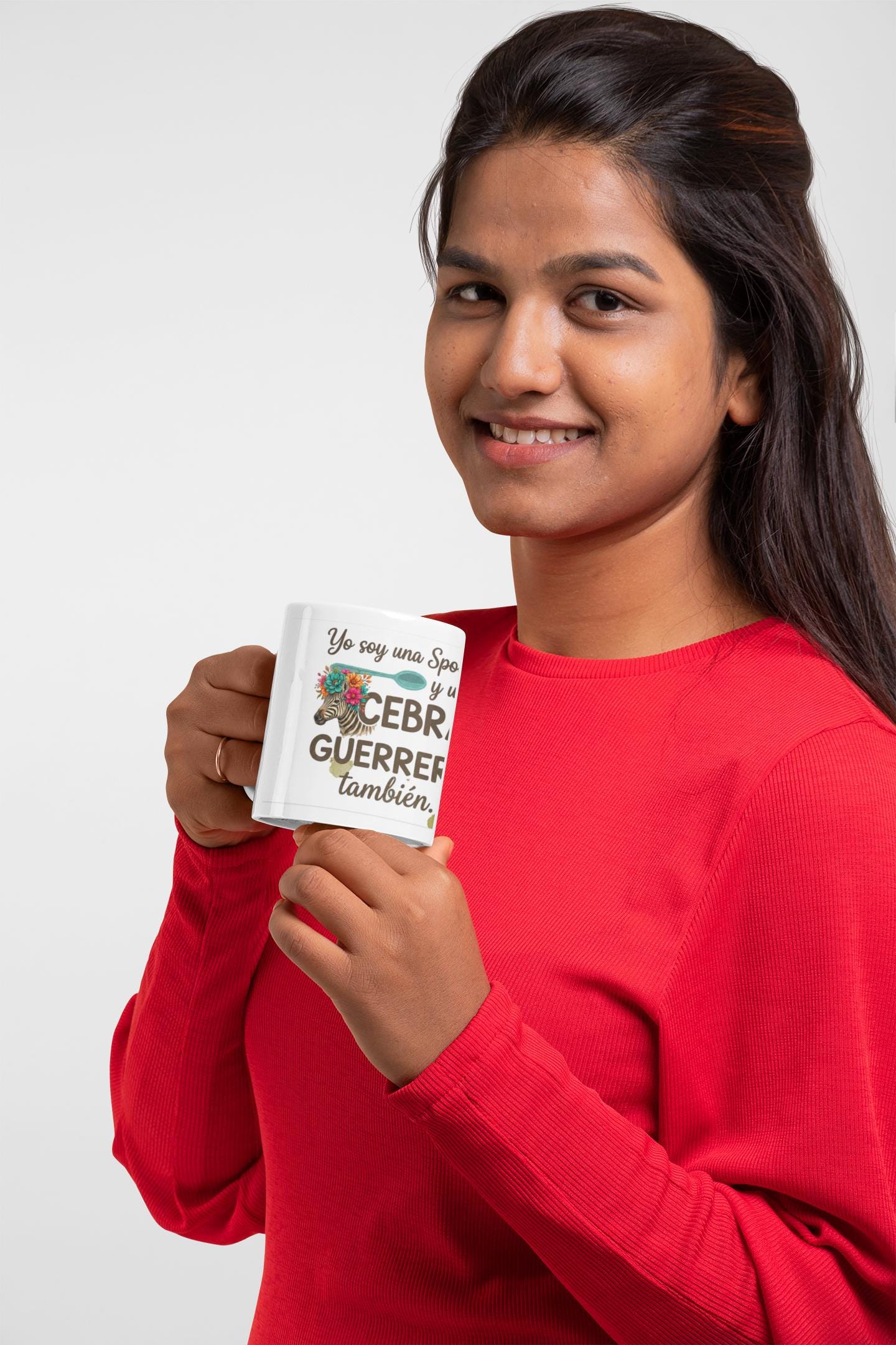 Latina-Owned: Cebra Guerrera / Spanglish / Chronic Illness Quote Mug | Ceramic Coffee Cup