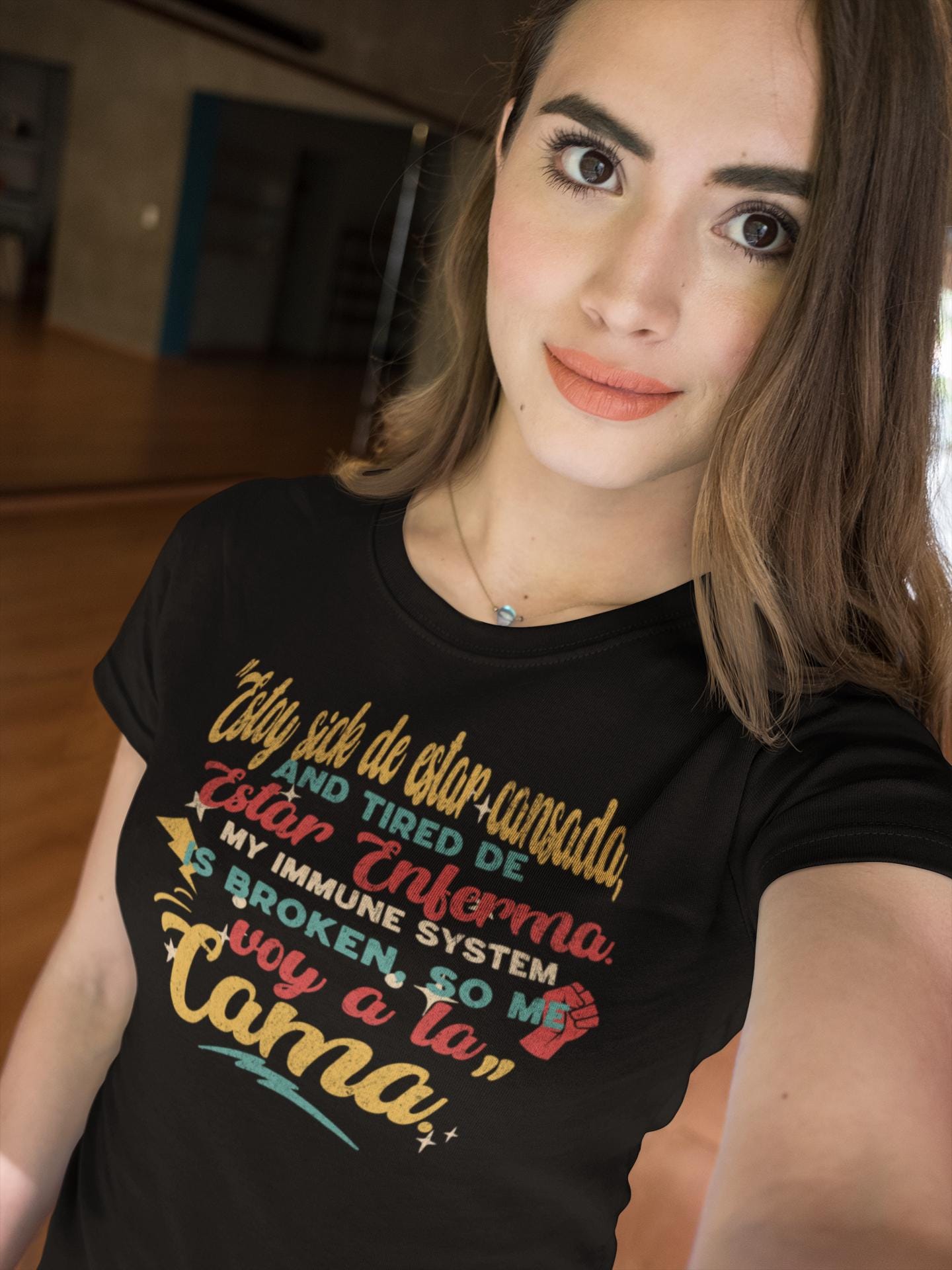 Latina-Owned: T-shirt immune System, Chronic Illness, RA Flares, Spanglish