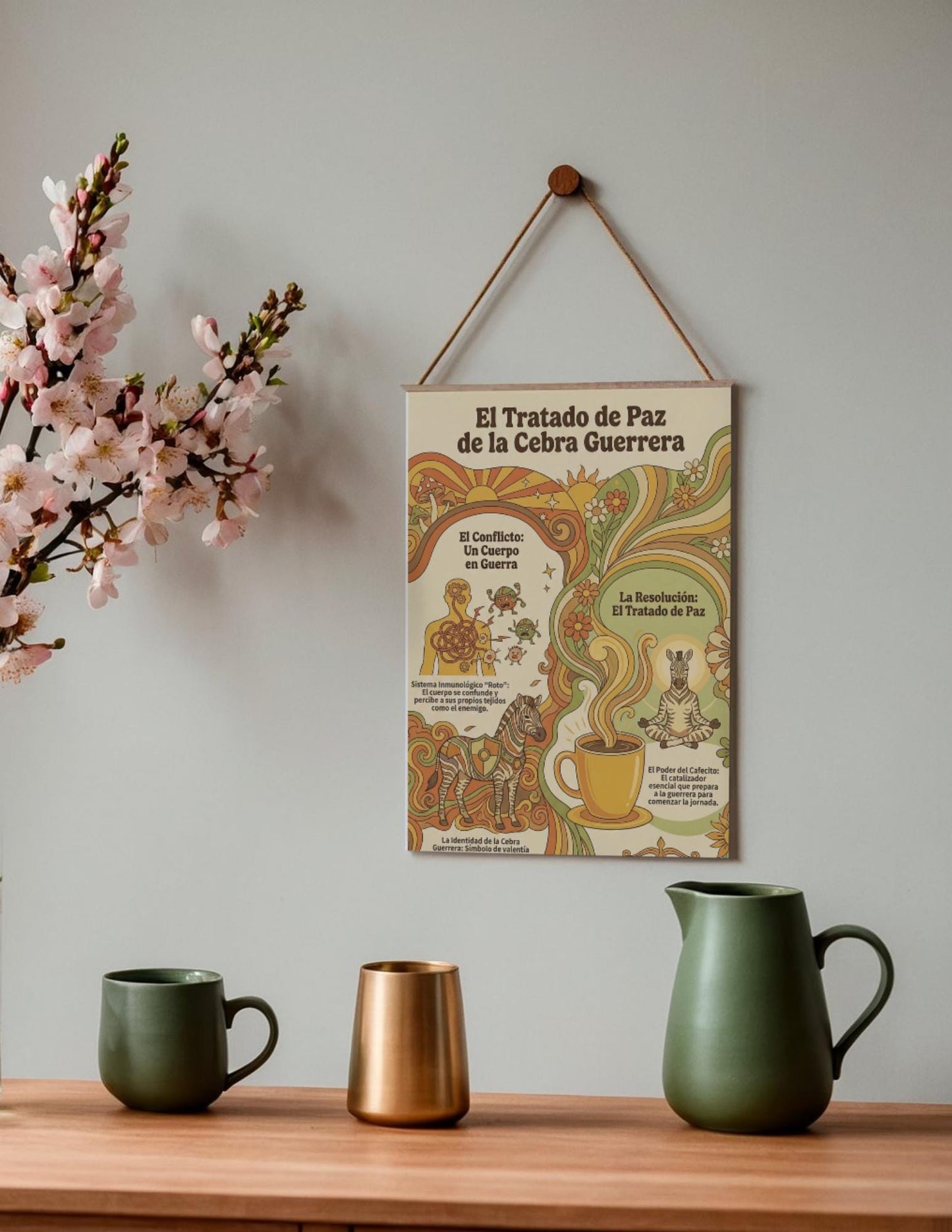 Latina-Owned: Cebra Guerrera Infografias, Chronic Illness, Autoimmune Support, Latin Coffee Ritual (Digital Download)