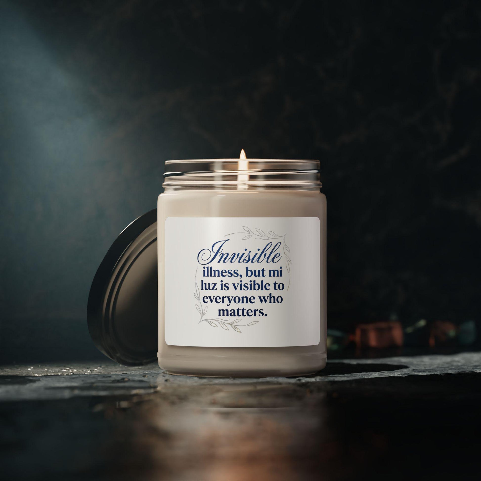 Chronic Illness, Spanglish, Soy Candle, Invisible Illness Warrior Gift, Latina-Owned
