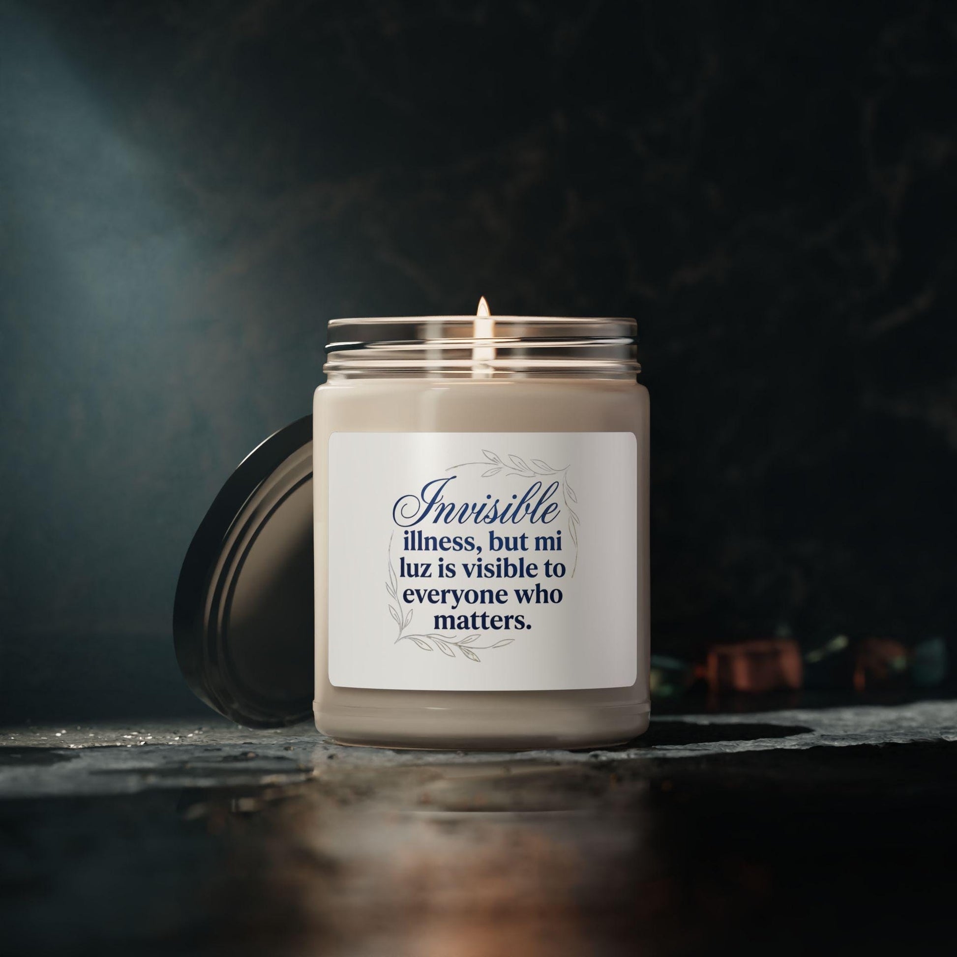 Chronic Illness, Spanglish, Soy Candle, Invisible Illness Warrior Gift, Latina-Owned