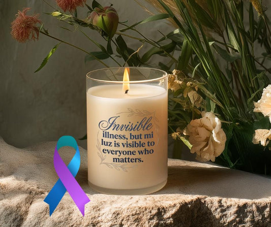 Chronic Illness, Spanglish, Soy Candle, Invisible Illness Warrior Gift, Latina-Owned