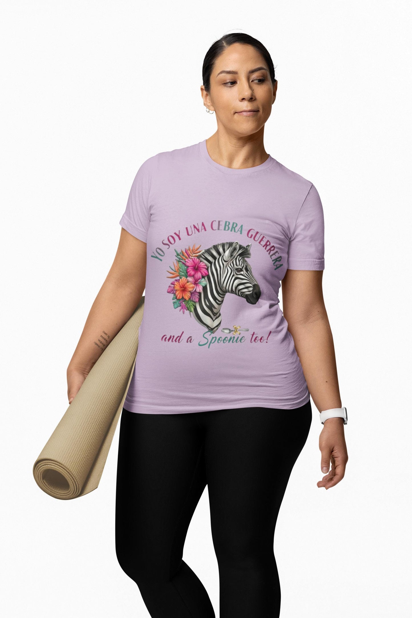Latina-Owned: Cebra Guerrera - Spanglish - Chronic Illness - Rare Disease TShirt – Spoonie Tee