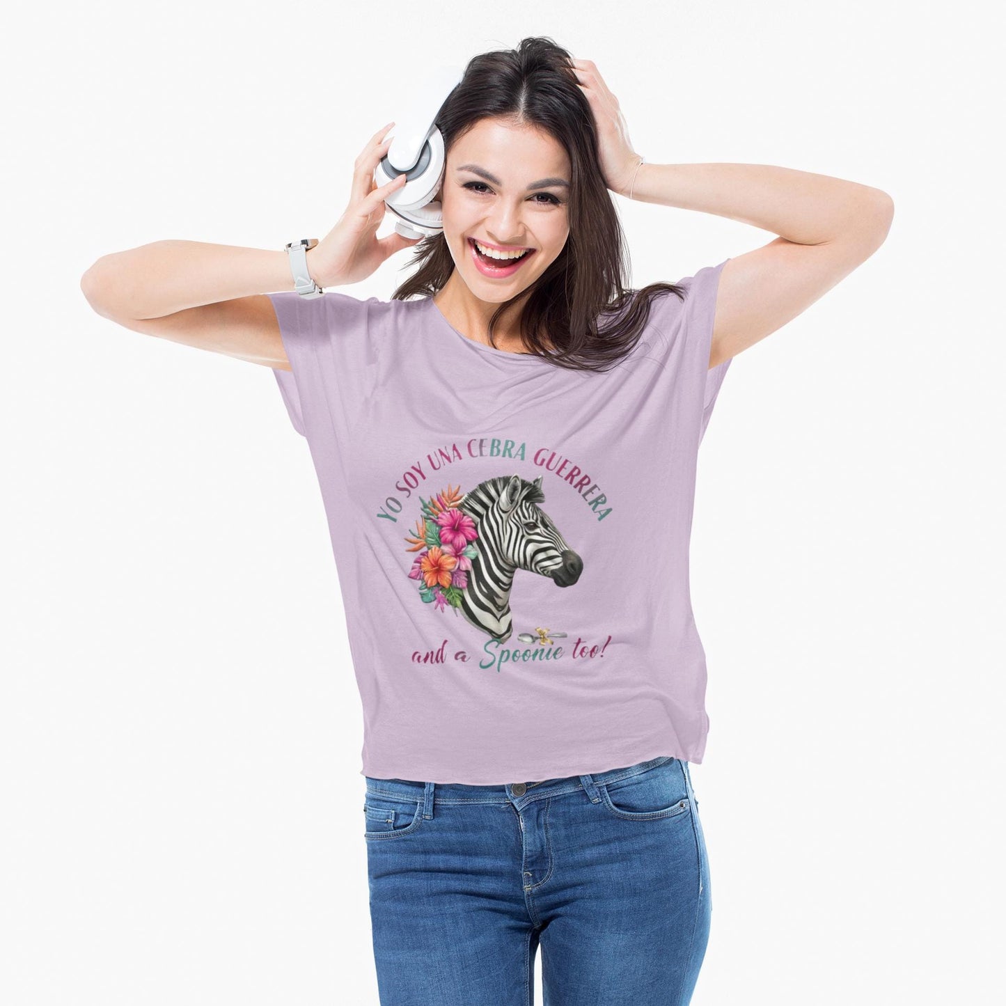 Latina-Owned: Cebra Guerrera - Spanglish - Chronic Illness - Rare Disease TShirt – Spoonie Tee