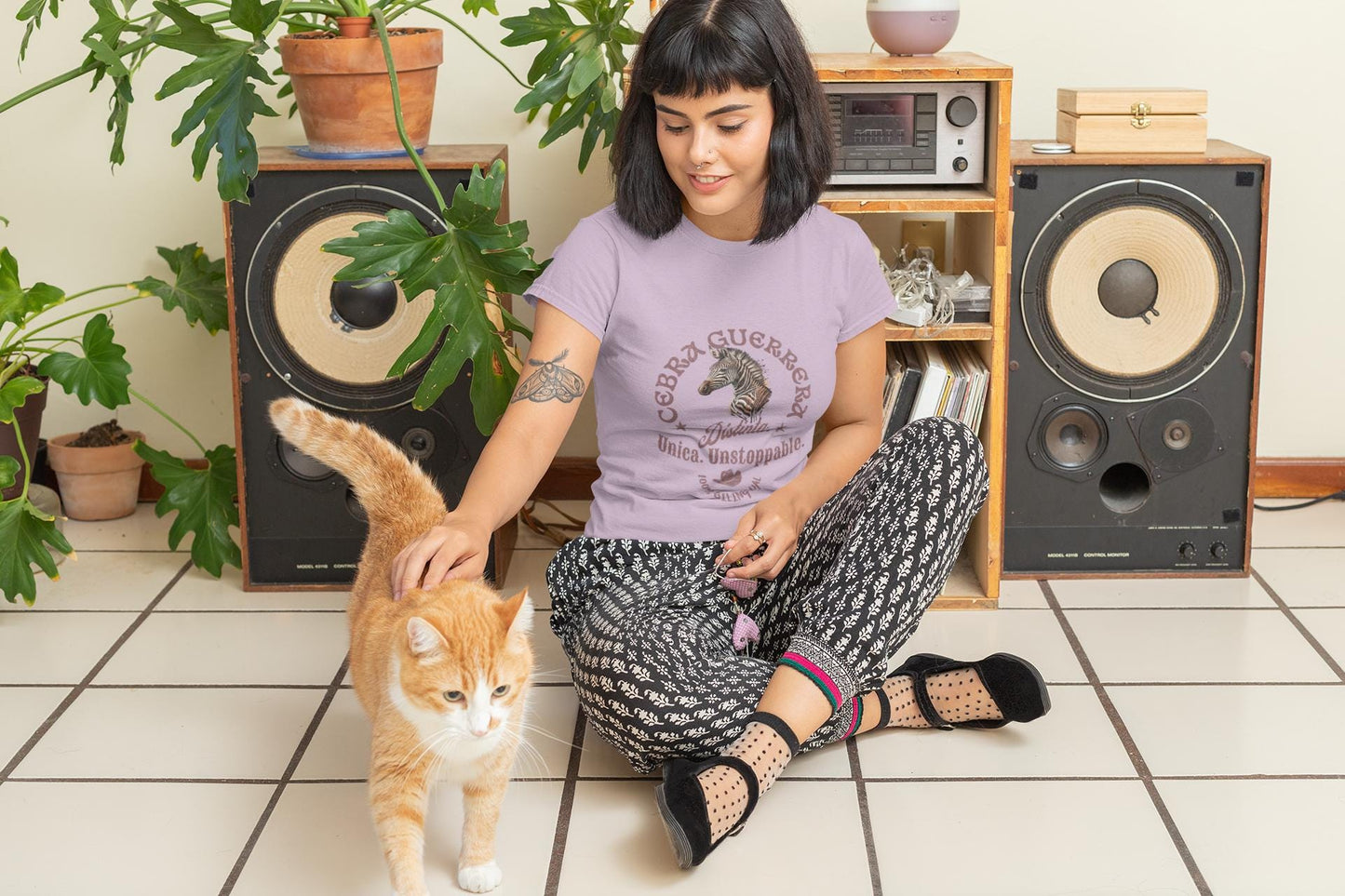 Latina-Owned: Cebra Guerrera Spanglish T-Shirt - Latina Chronic Illness Warrior Tee / EDS