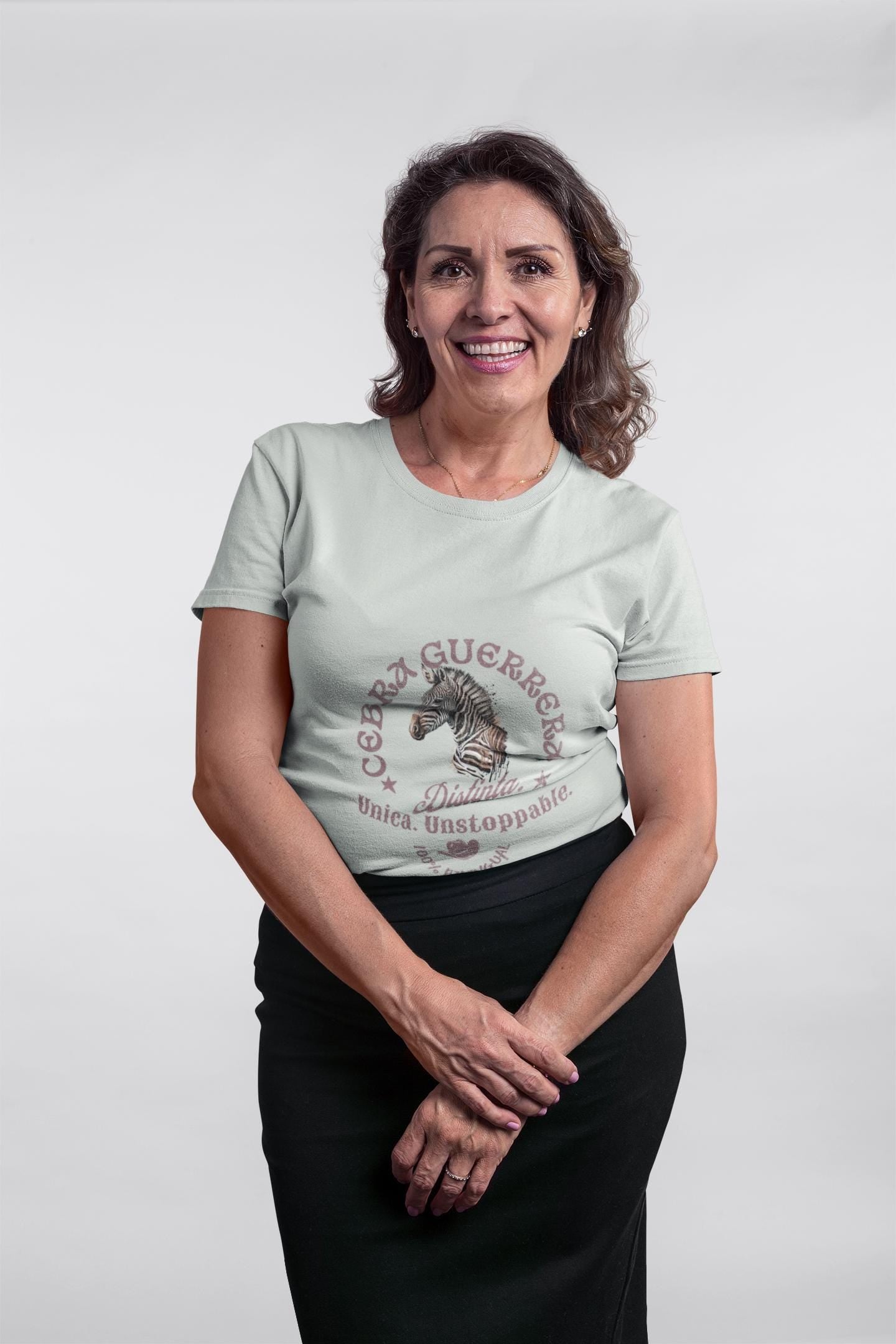 Latina-Owned: Cebra Guerrera Spanglish T-Shirt - Latina Chronic Illness Warrior Tee / EDS