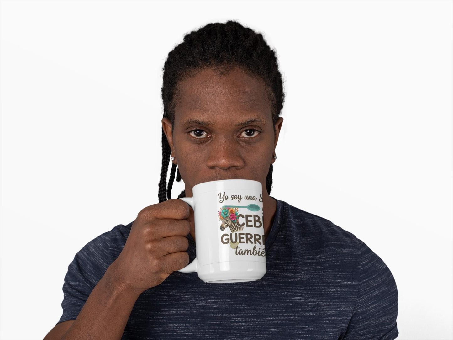 Latina-Owned: Cebra Guerrera / Spanglish / Chronic Illness Quote Mug | Ceramic Coffee Cup