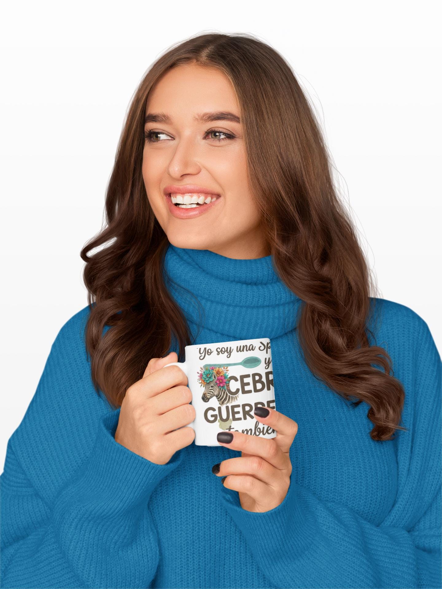 Latina-Owned: Cebra Guerrera / Spanglish / Chronic Illness Quote Mug | Ceramic Coffee Cup