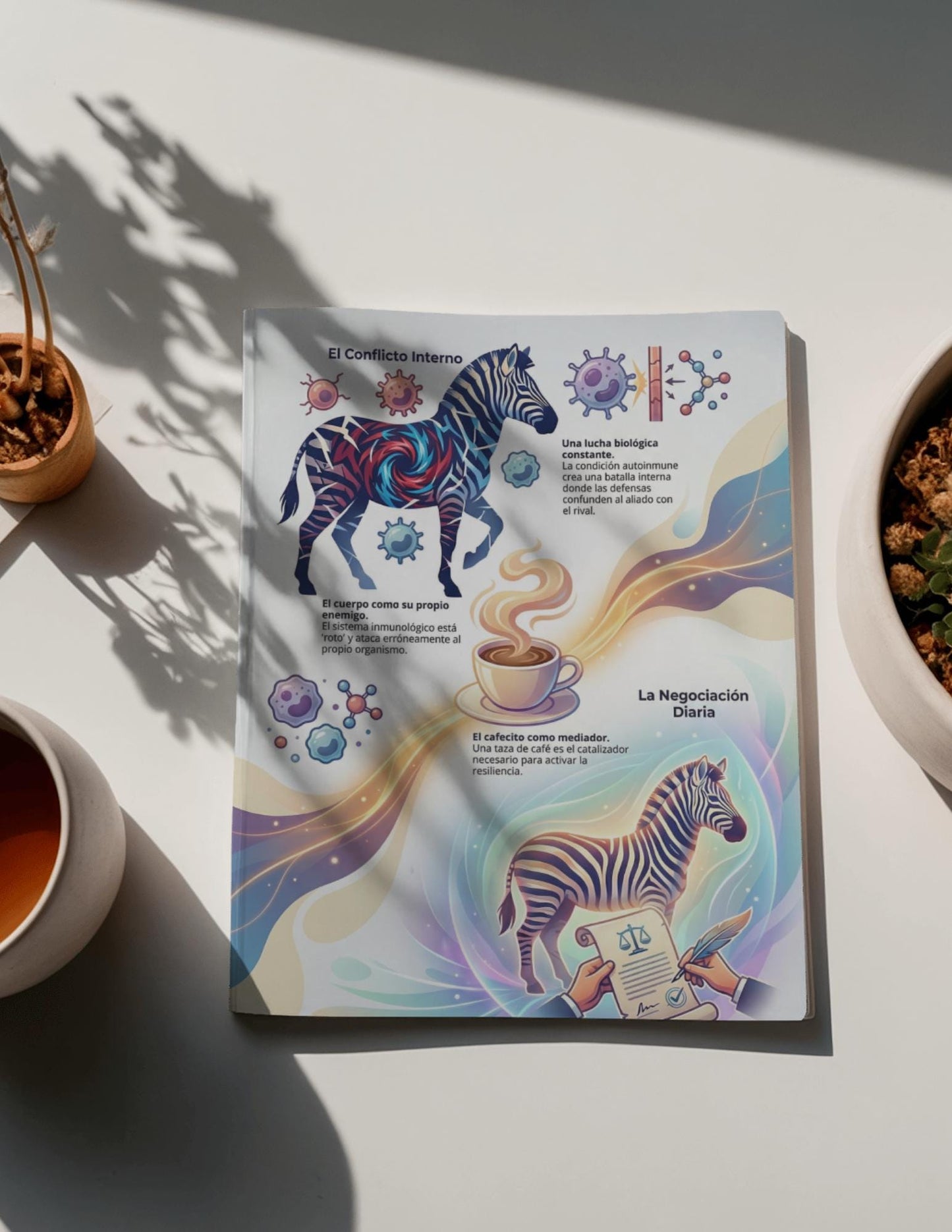 Latina-Owned: Cebra Guerrera Infografias, Chronic Illness, Autoimmune Support, Latin Coffee Ritual (Digital Download)