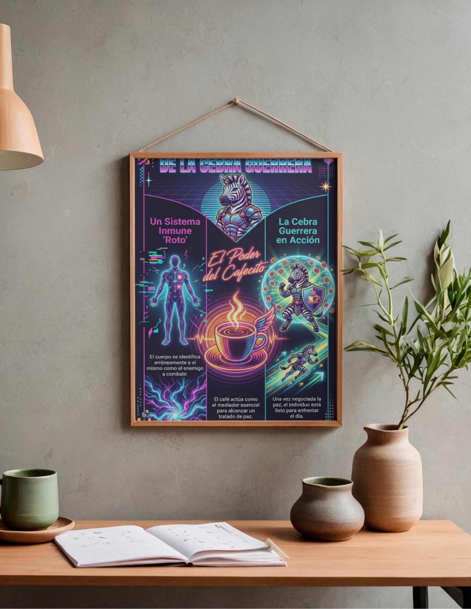 Latina-Owned: Cebra Guerrera Infografias, Chronic Illness, Autoimmune Support, Latin Coffee Ritual (Digital Download)