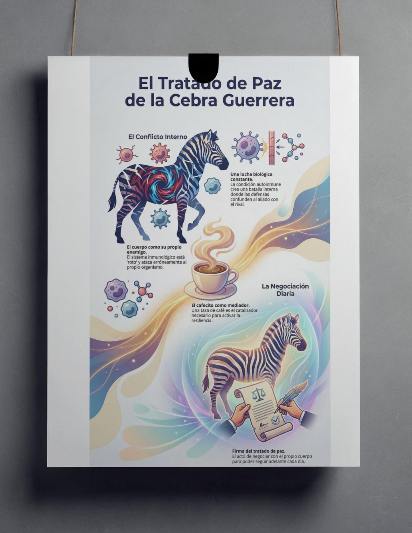 Latina-Owned: Cebra Guerrera Infografias, Chronic Illness, Autoimmune Support, Latin Coffee Ritual (Digital Download)