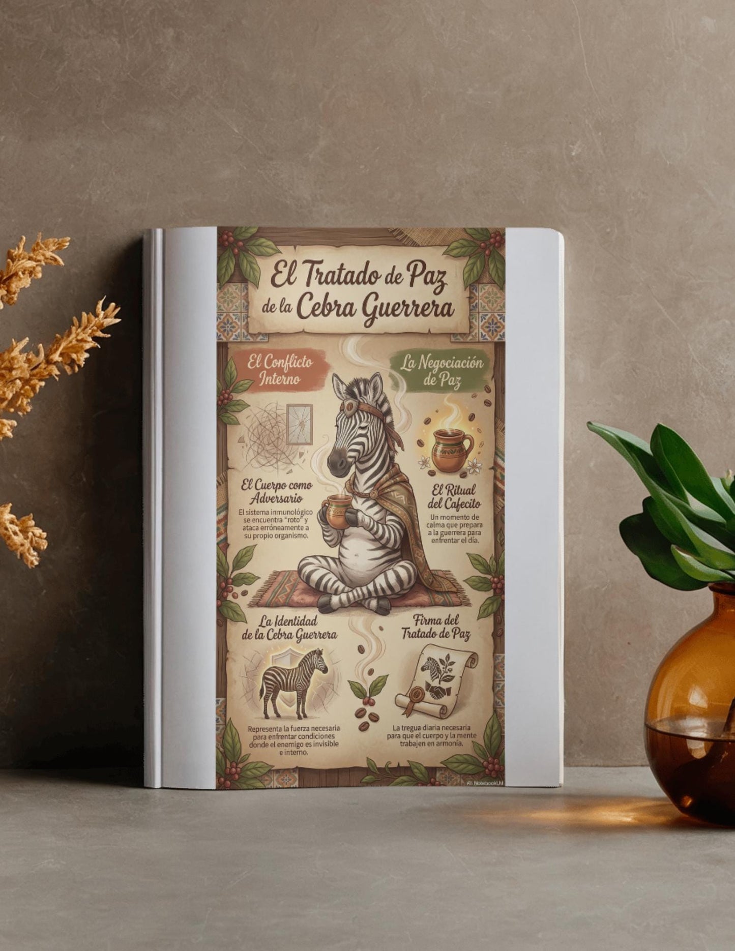 Latina-Owned: Cebra Guerrera Infografias, Chronic Illness, Autoimmune Support, Latin Coffee Ritual (Digital Download)