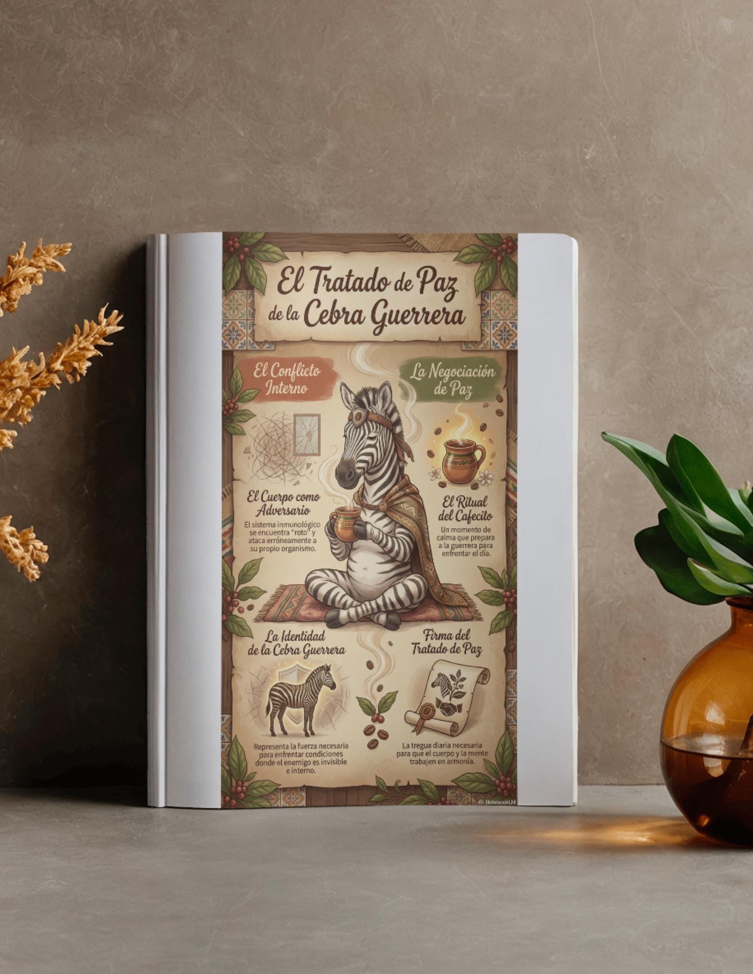 Latina-Owned: Cebra Guerrera Infografias, Chronic Illness, Autoimmune Support, Latin Coffee Ritual (Digital Download)
