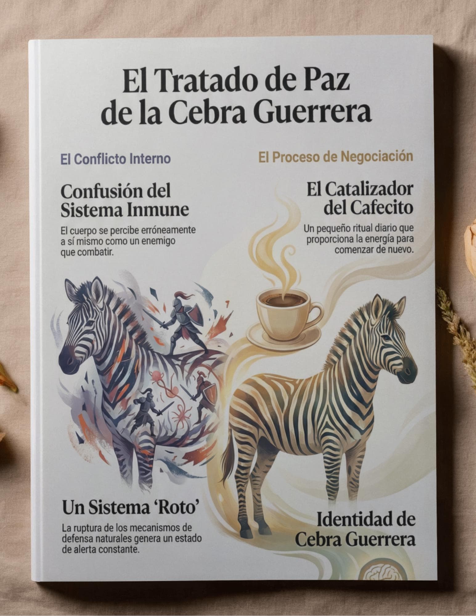 Latina-Owned: Cebra Guerrera Infografias, Chronic Illness, Autoimmune Support, Latin Coffee Ritual (Digital Download)