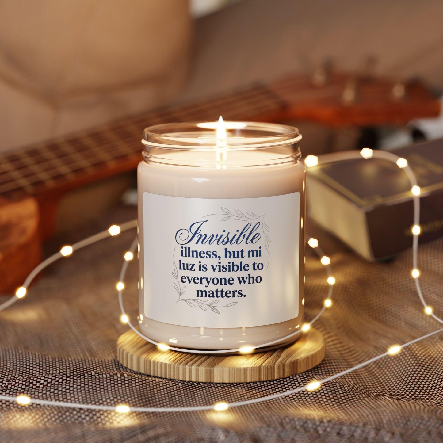 Chronic Illness, Spanglish, Soy Candle, Invisible Illness Warrior Gift, Latina-Owned