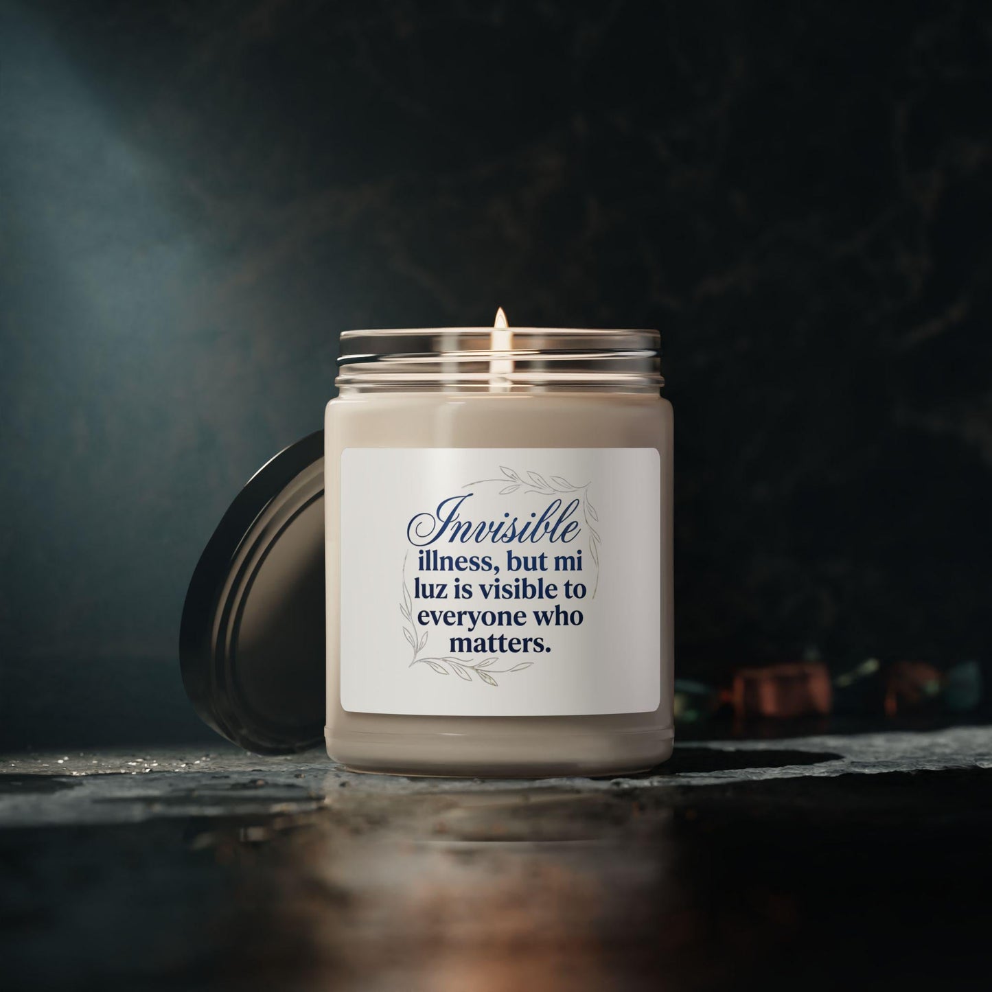 Chronic Illness, Spanglish, Soy Candle, Invisible Illness Warrior Gift, Latina-Owned