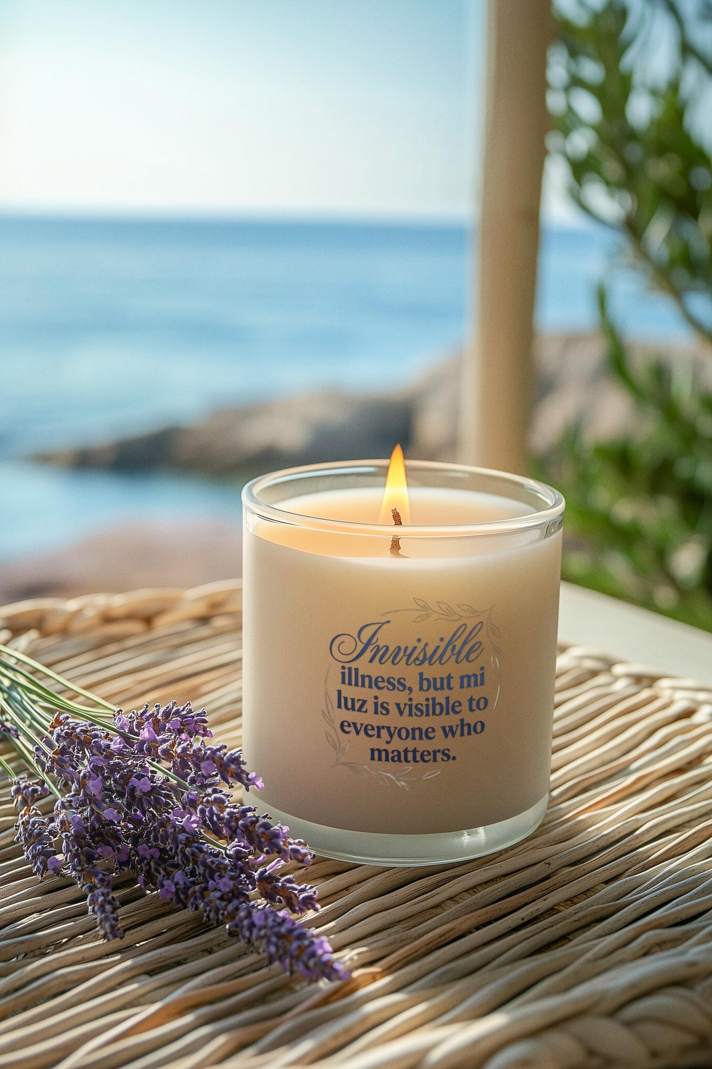 Chronic Illness, Spanglish, Soy Candle, Invisible Illness Warrior Gift, Latina-Owned
