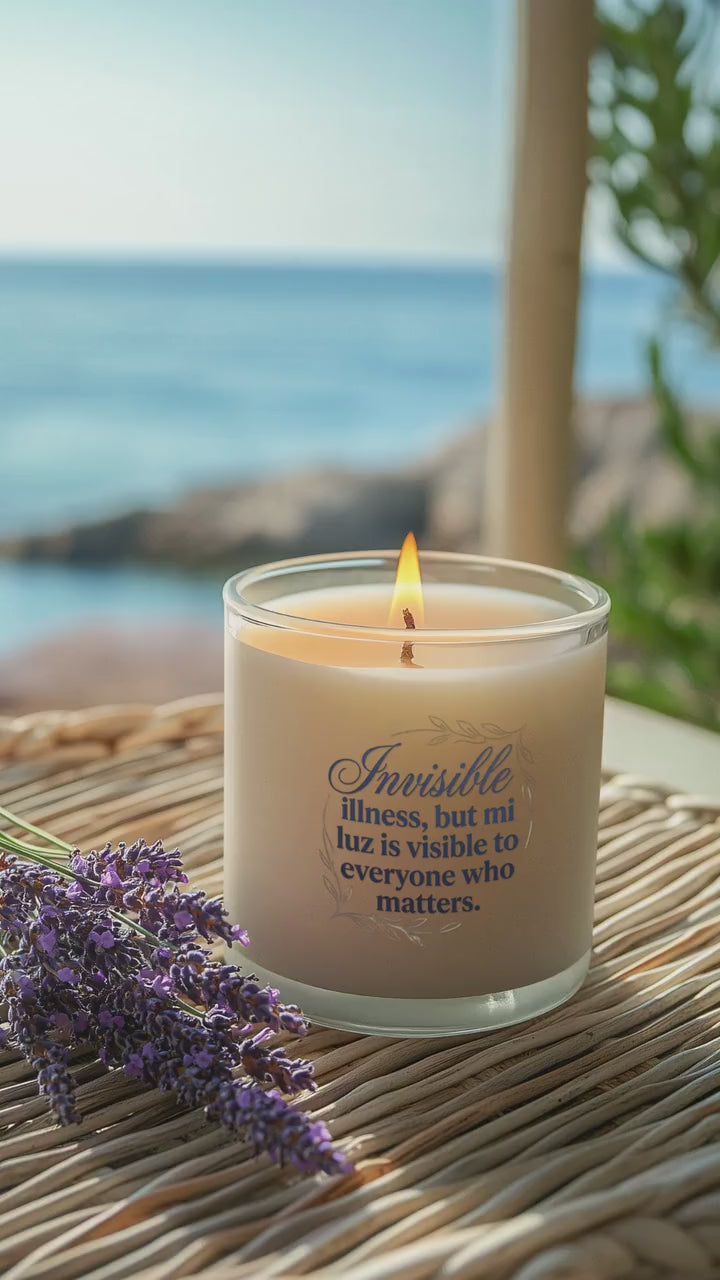 Chronic Illness, Spanglish, Soy Candle, Invisible Illness Warrior Gift, Latina-Owned